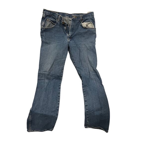 Wrangler Straight Blue Jeans Mens 36x34 - Picture 1 of 4
